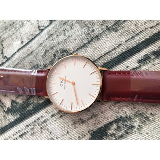 Đồng Hồ nữ Daniel Wellington Classic Suffolk 36mm DW00100122 vàng hồng