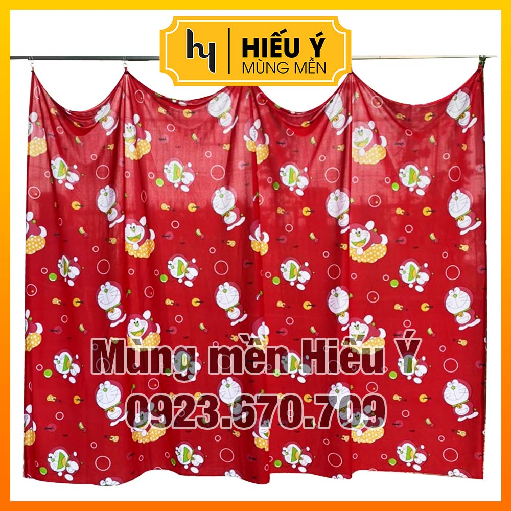 [1m8x2m5] Màn ngăn, màn che, rido ngăn phòng, rèm che nắng thun lạnh, móc sắt - Mùng mền Hiếu Ý