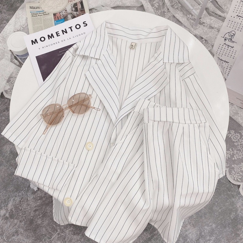 Set BLAZER Mix Quần Sooc Siêu Đỉnh Cho Nữ | BigBuy360 - bigbuy360.vn