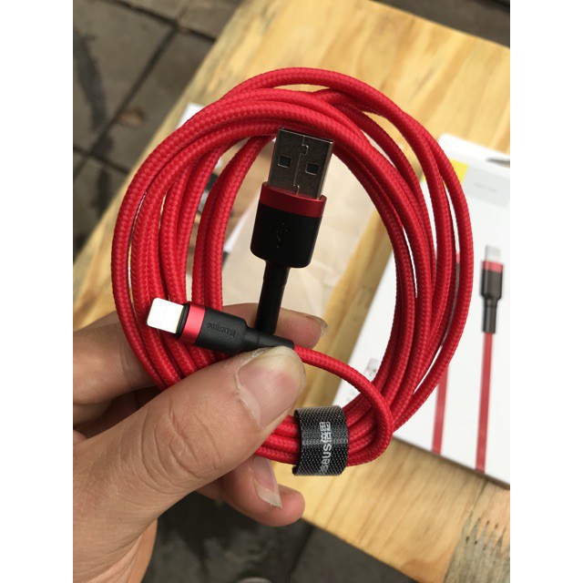 Cáp Dù Baseus Kevlar 0,5m 1m 2m Lightning Chính Hãng