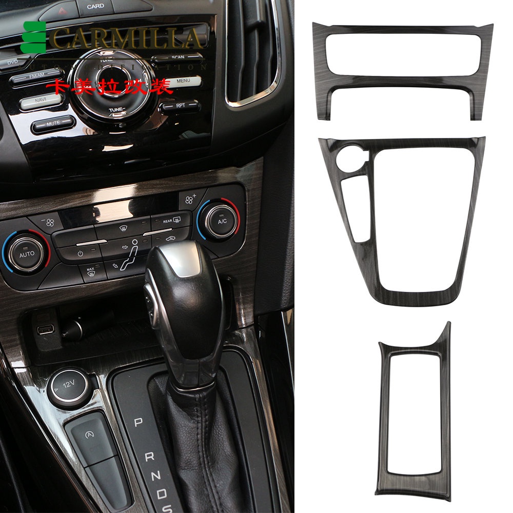 Phụ Kiện Trang Trí Nội Thất Xe Hơi Ford Focus 2015-2018 Họa Tiết Vân Gỗ