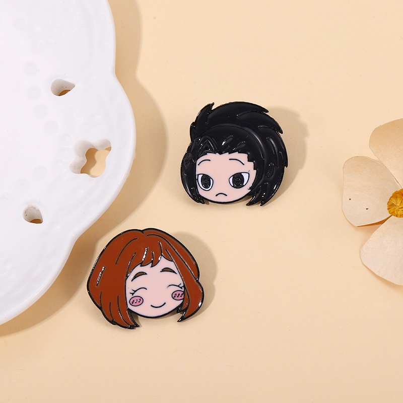 Ghim Cài Áo Tráng Men Hình Nhân Vật Hoạt Hình Dễ Thương Dùng Làm Quà Tặng Cho Bạn Bè