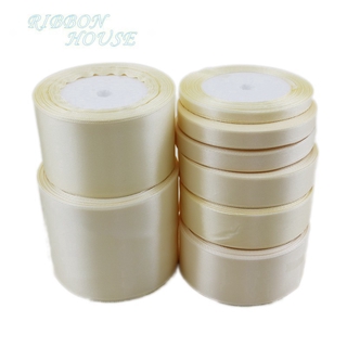 OFF WHITE (25 yards / cuộn) Chiều rộng khác nhau của dải ruy băng trắng chất lượng cao Đồ trang trí quà tặng ngày lễ Giáng sinh