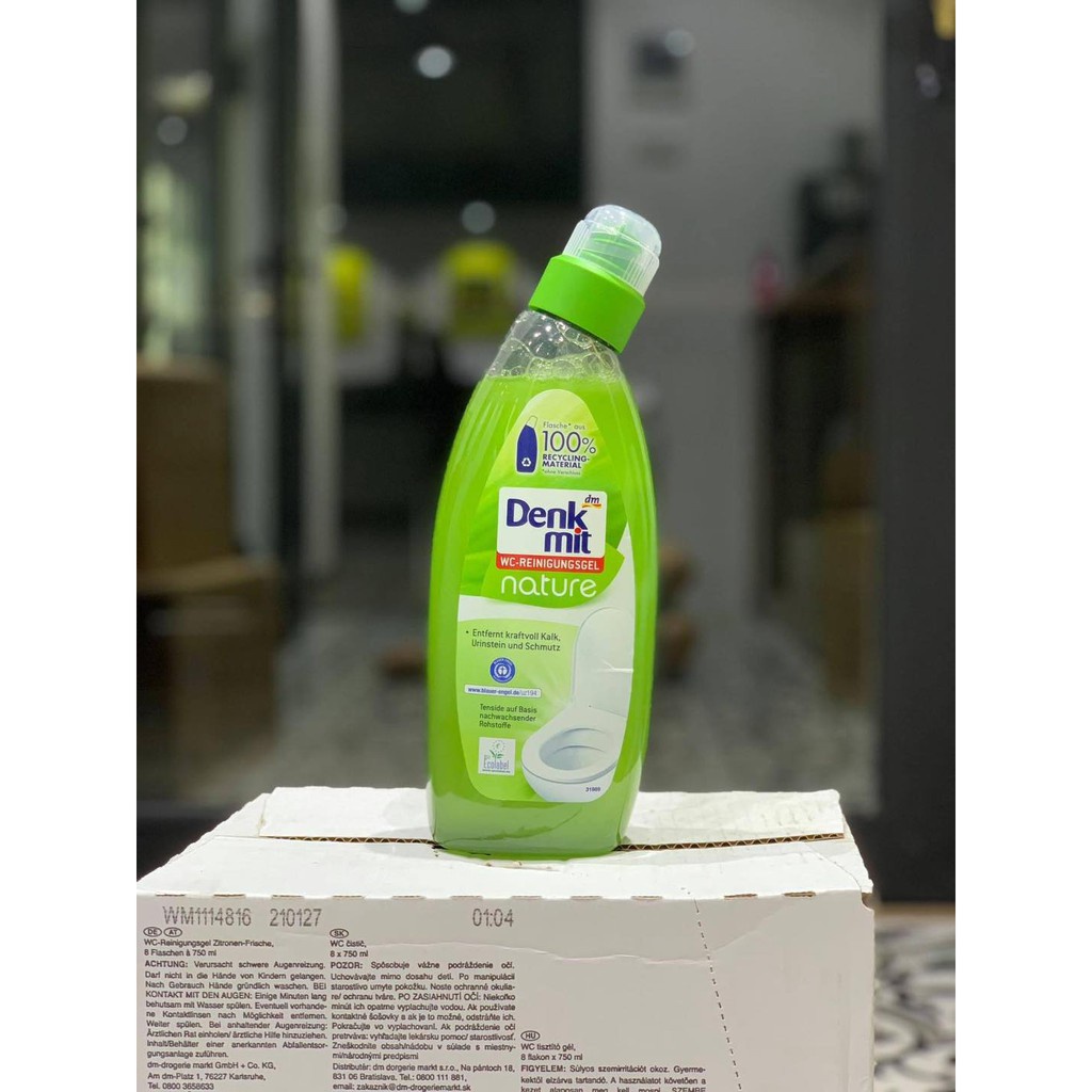 Dung dịch tẩy rửa bồn cầu Denkmit, nhà vệ sinh WC-Reiniger Nature, 750 Ml, Hương Thiên Nhiên