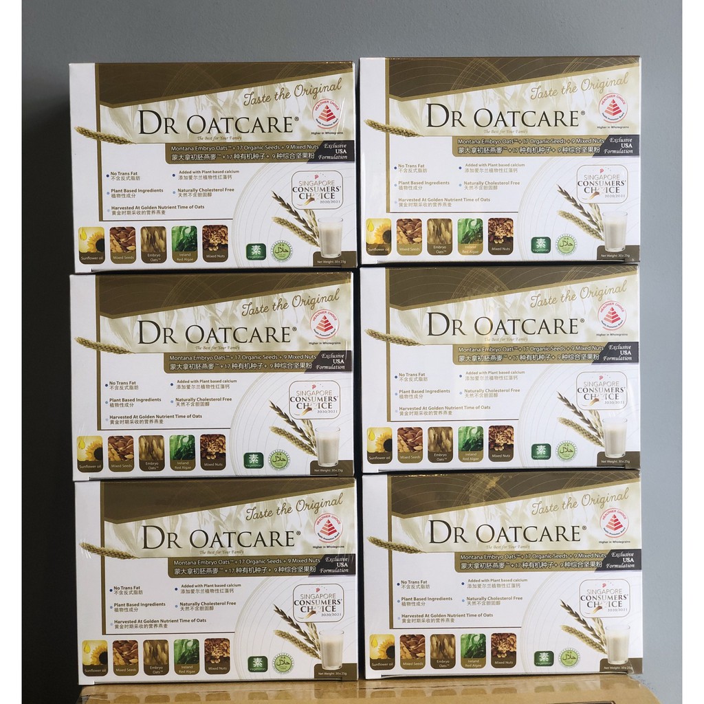 COM BO 6 HỘP SỮA HẠT DR OATCARE LOẠI GIẤY
