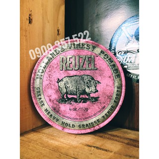 Sáp tóc Reuzel Pink Grease Heavy Hold Pomade 4.oz ( 113gram )