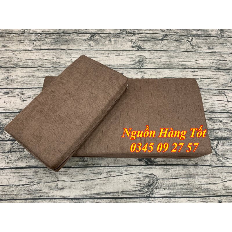 Bộ Tọa Cụ Bồ Đoàn Size 70x70cm Đệm Ngồi Thiền Định Yoga Gấp Đôi Nhỏ Gọn Tiện Dụng - Nệm Ngồi Thêu Sen Vàng