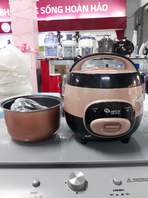 Nồi cơm điện mini 1L Sowun (Hàn Quốc), giữ ấm 8 tiếng | BigBuy360 - bigbuy360.vn