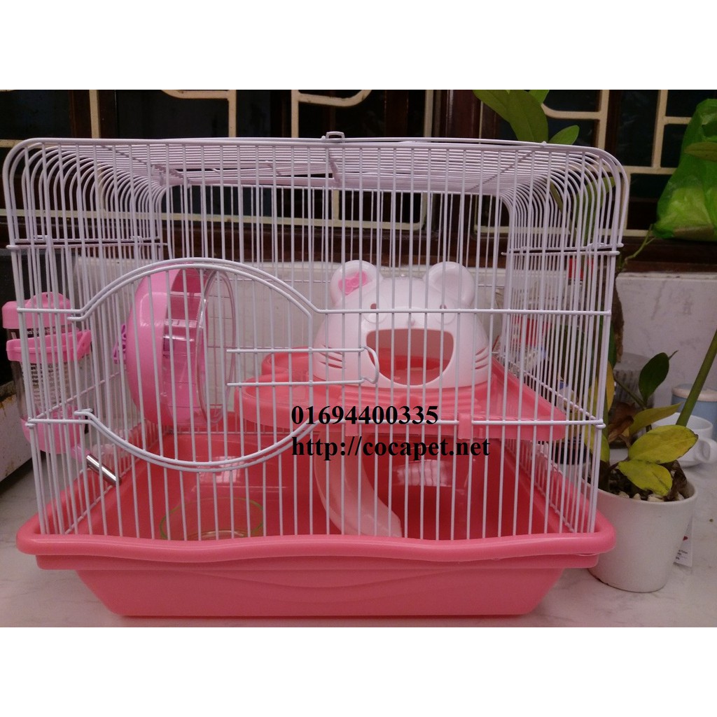 Lồng hamster mèo sang trọng full đồ như hình kích thước 36 x 27 x 30 cm