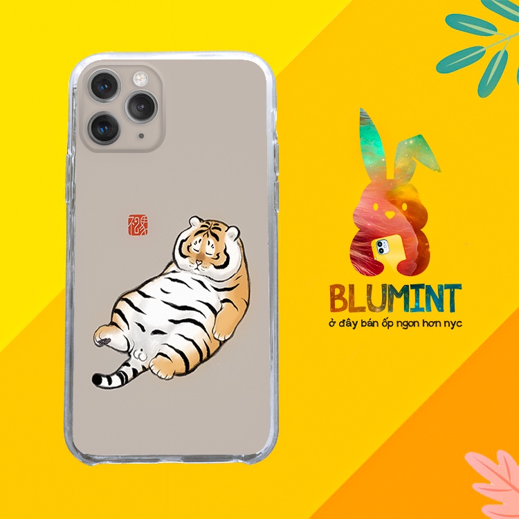 Ốp iphone hổ béo ngủ một xíu thôi cho IP 5 đến IP 12 pro max BLUIMH00035