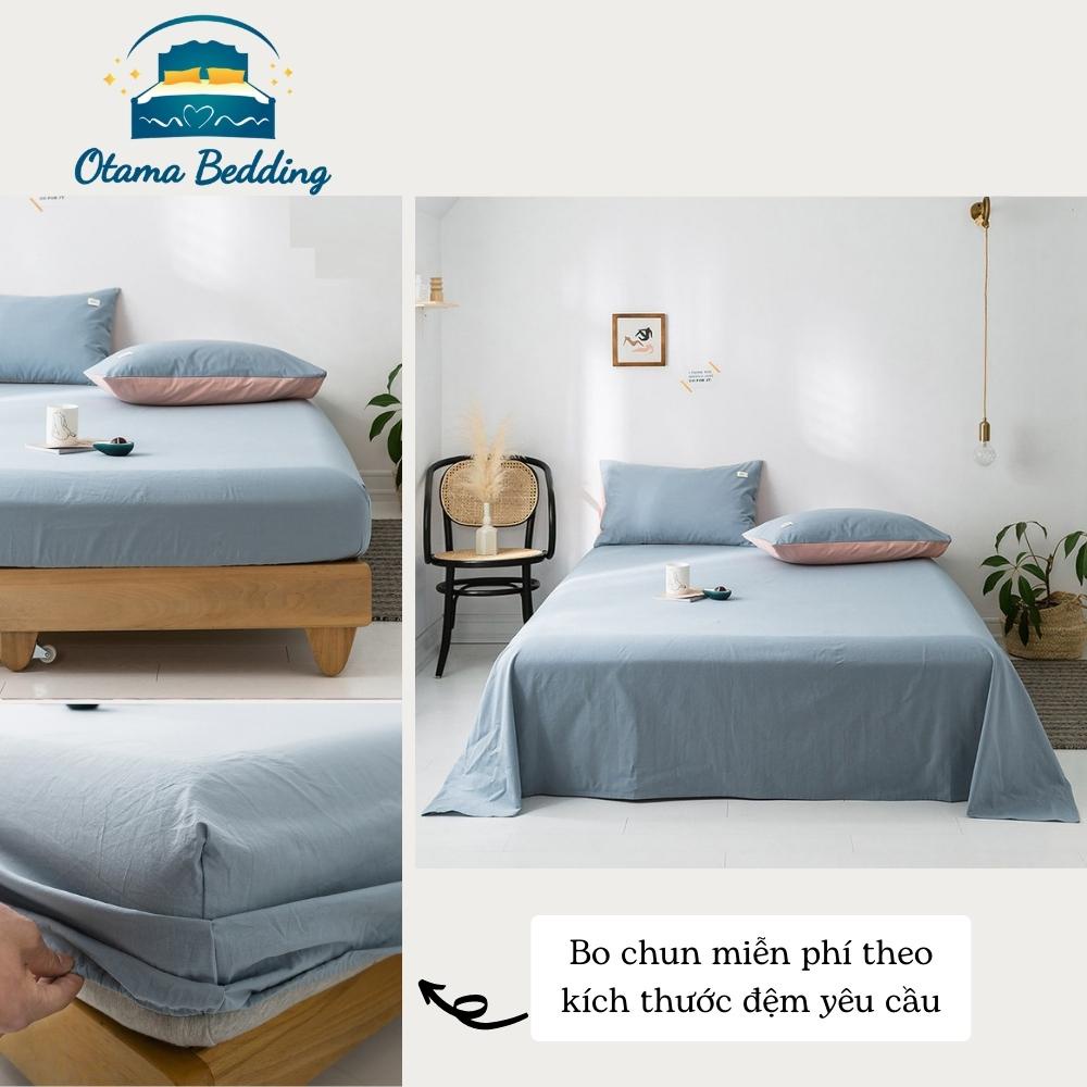 Bộ ga gối cotton tici drap giường bọc đệm bo chun miễn phí đầy đủ kích cỡ - Otama Bedding | BigBuy360 - bigbuy360.vn