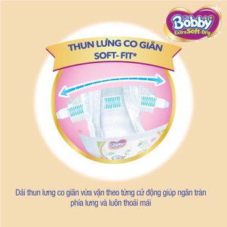 Tã dán Bobby Extra Soft Dry size S - 74 miếng