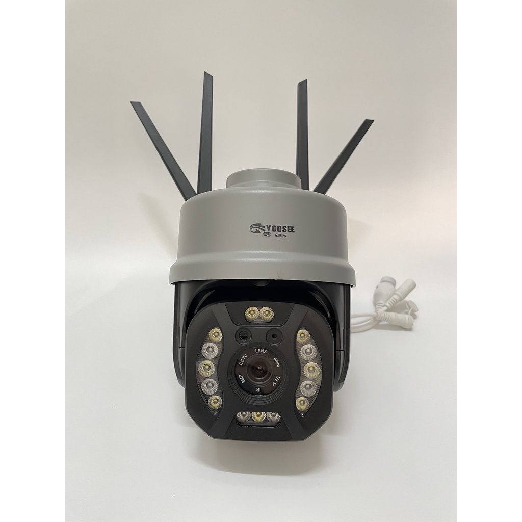 Camera wifi yoosee 4 râu 17 Led FULL HD 6.0Mpx Siêu nét chuyên dụng ngoài trời Xoay 360 BH 5 năm