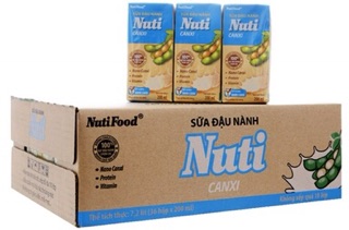 Thùng Nutifood sữa đậu nành Nuti có 36hộp (bịch) x 200ml