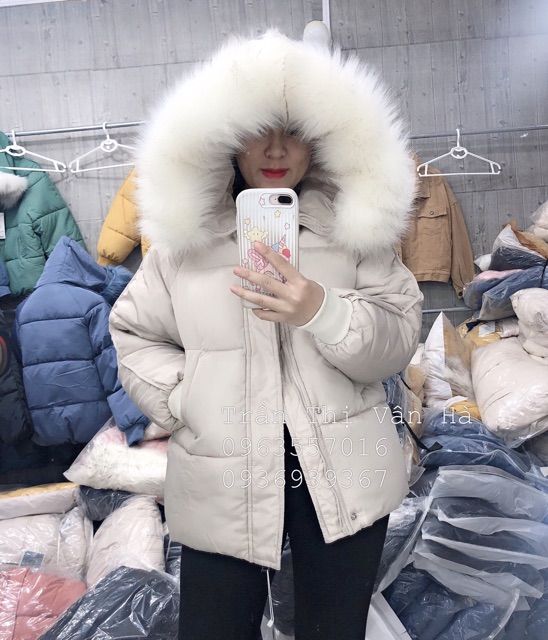 ÁO PHAO NGẮN MŨ LÔNG - ẢNH THẬT VÀ VIDEO | BigBuy360 - bigbuy360.vn