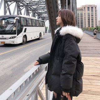 ÁO PHAO NỮ DÁNG LỬNG MŨ LÔNG HÀNG LOẠI 1 PHONG CÁCH HÀN QUỐC