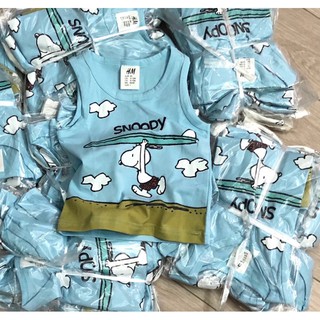 SET 2 ÁO BA LỖ SNOOPY H&M dư xịn