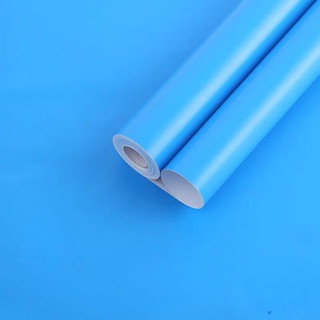 giấy dán tường sẵn keo mẫu trơn xanh bầu trời