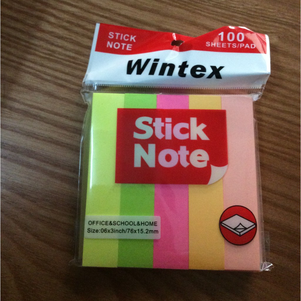 Giấy note,giấy nhớ,giấy ghi chú nhiều màu wintex