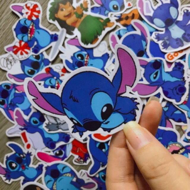 Set sticker Stitch- hình dán chống nắng chống nước