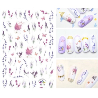 sticker dán móng hoa lá bướm