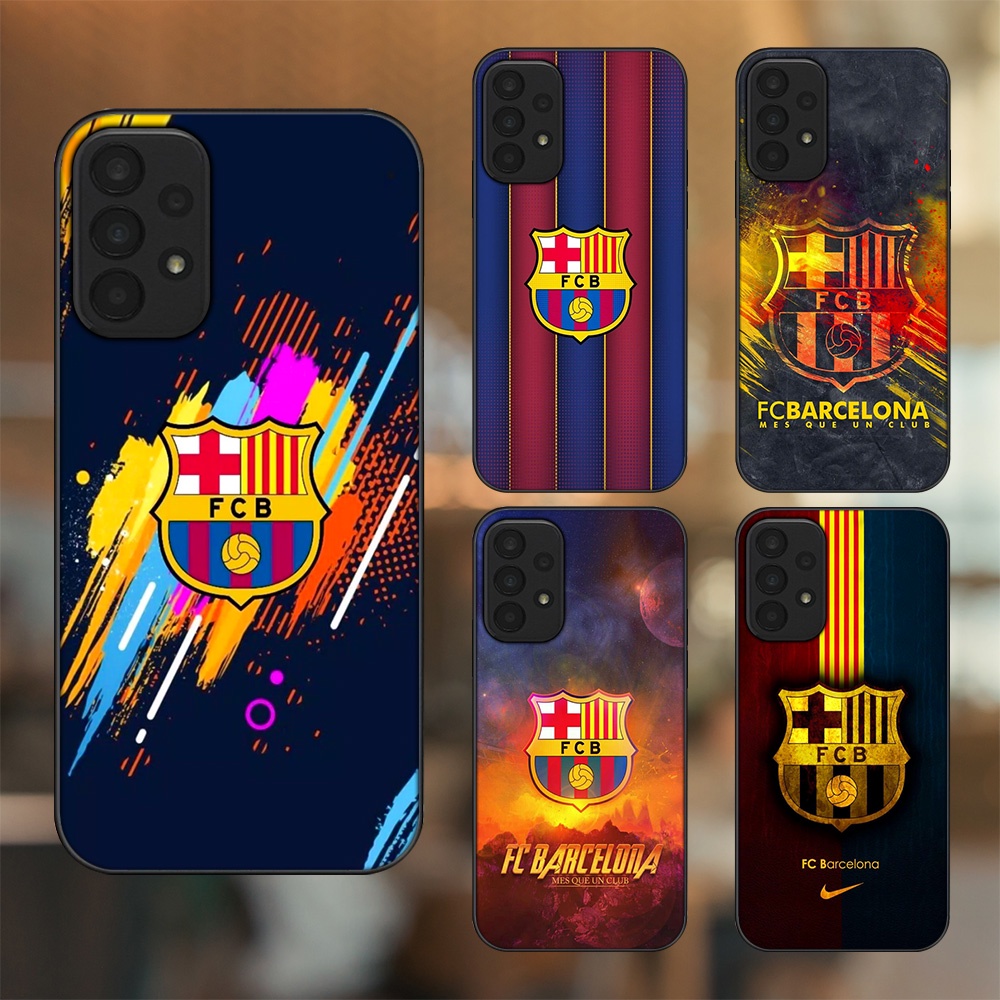 Ốp lưng Samsung A23 viền đen in hình Barcelona Barca