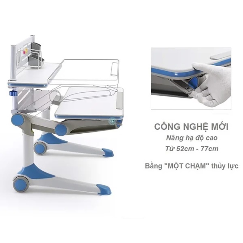 Bàn Học Thông Minh Chống Gù Chống Cận Cho Trẻ D'ergo Hanover D01M