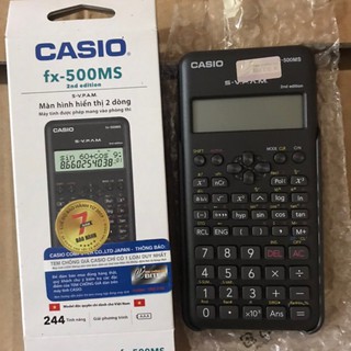Máy Tính Casio FX-500MS (2nd Edition) Hàng Chính Hãng - 244 Tính Năng, Trợ Thủ Giải Toán Cho Học Sinh Cấp 2