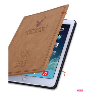 Bao da Deer đầu hươu Ipad 2-3-4 / air 1- 2 / Mini 1- 2- 3 - 4 / ipad new 2017-2018 / Air 3 / 10.5 - Da lộn