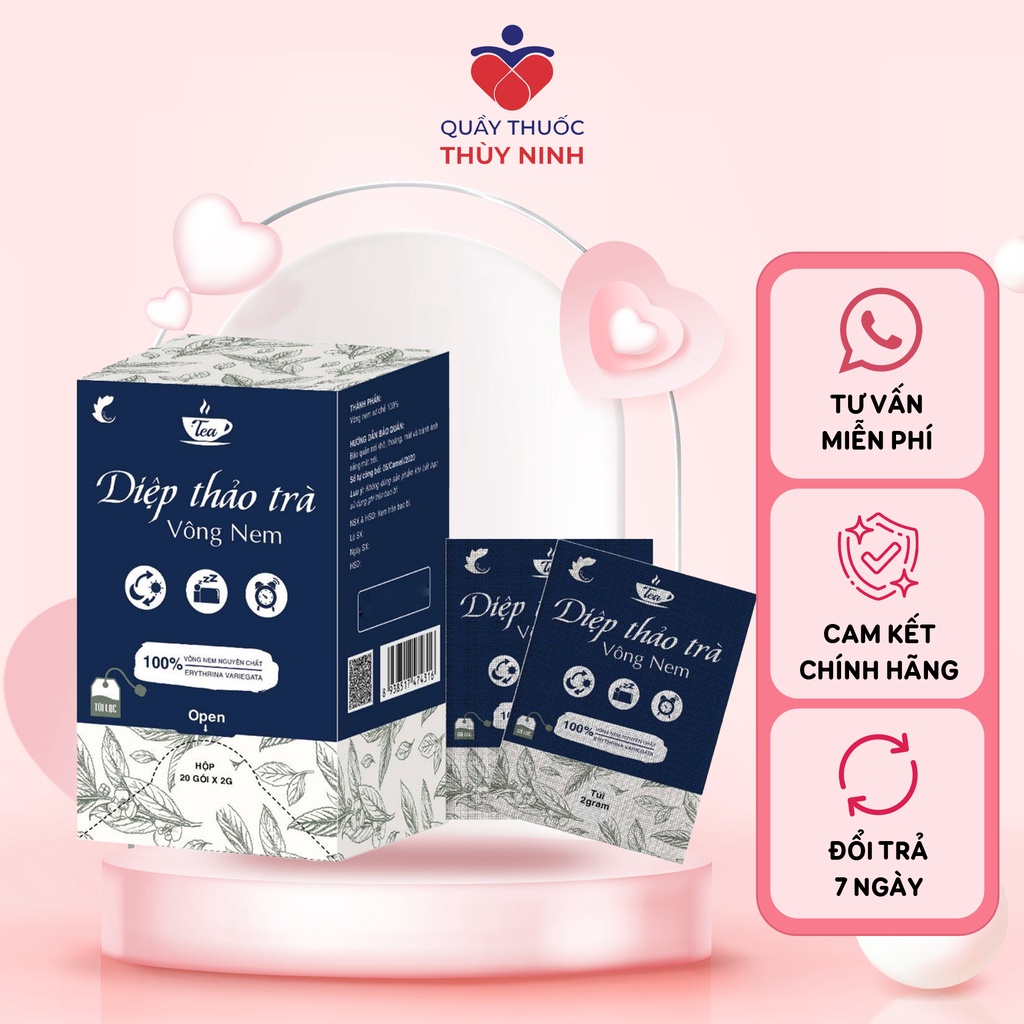 DIỆP THẢO TRÀ VÔNG NEM giúp an thần, giải nhiệt, điều hòa cơ thể