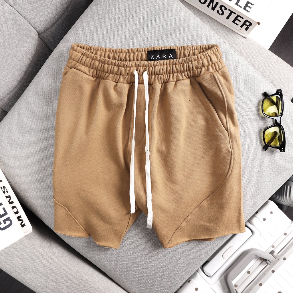 Quần short nỉ cotton nam basic bigsize quần đùi nam nữ unisex xuất khẩu QS 101