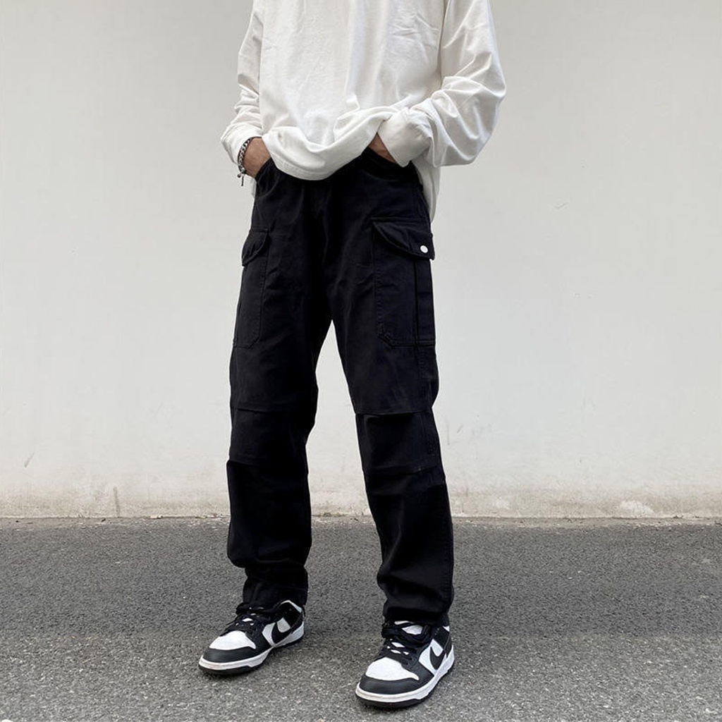 Quần Cargo Pants Jogger Túi Hộp Nam Quần Kaki Chất Đẹp Ống Suông Streetwear
