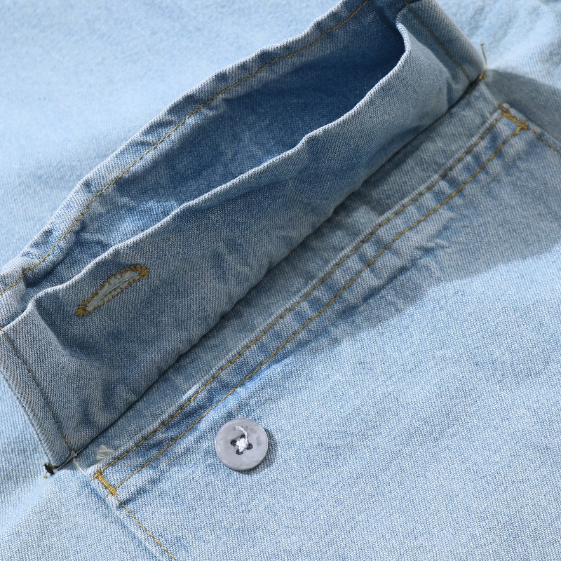 Áo sơ mi Fear Of God blue denim shirt ss20