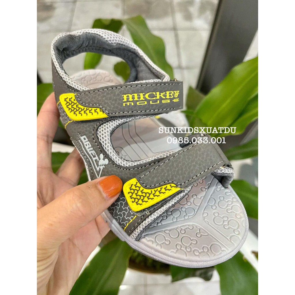 Sandal Disney Mickey Ghi quai dán