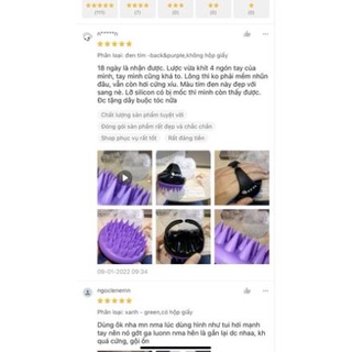 Lược gội đầu heeta silicon ✨freeship✨ chống rụng tóc và mát xa 2in1 -cao cấp
