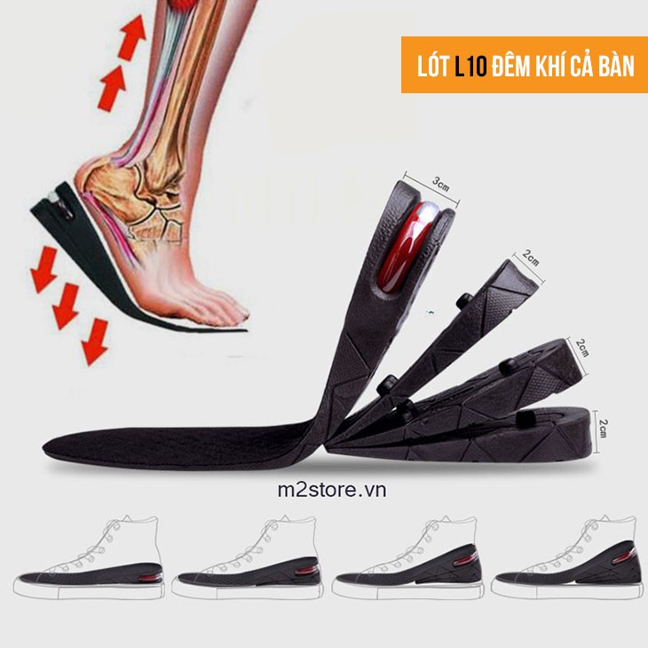 QA 【Combo Lót Giày tăng Chiều Cao Thần Thánh】- phù hợp mang Mọi mẫu Giày 25