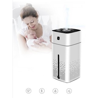 Máy Phun Sương Tạo Độ Ẩm Tích Hợp Đèn Led 7 Màu
