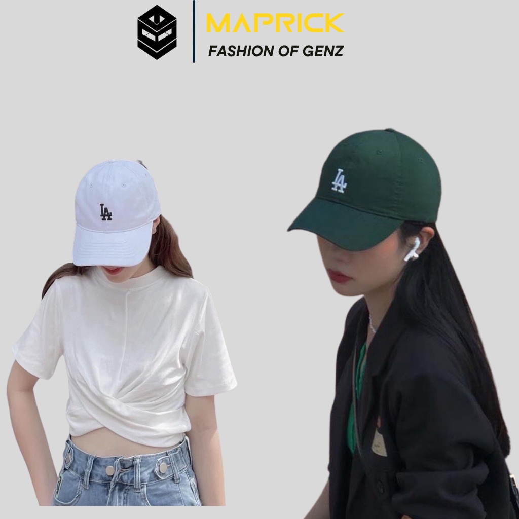 Mũ lưỡi trai ❤️ Nón kết thêu chữ LA chất kaki cao cấp form unisex nam nữ N59