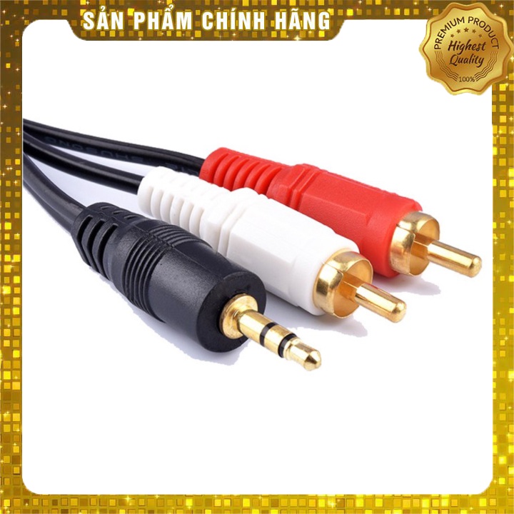 Dây loa 1 đầu 3.5 ra 2 AV dài 1.8m