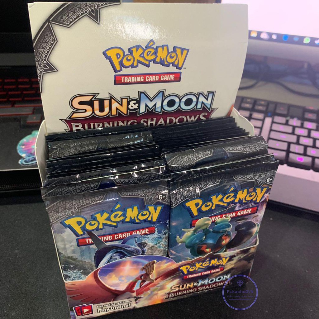 Bộ Thẻ Bài Pokemon TCG 324 Card Trading Game Sun&Moon Burning Shadow Sưu Tập Đẹp Đọc Đáo