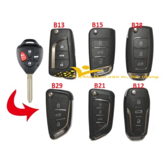 Chìa điều khiển độ gập xe bản đủ Toyota vios, yaris 2010 đến 2017, inova, Altis, hilux, fortuner