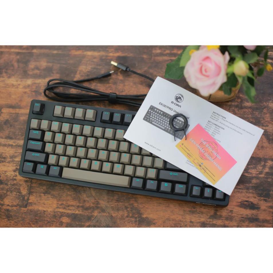 Bàn Phím Cơ E-Dra Ek387 Pro Cherry Switch version 2021  - Hàng chính hãng