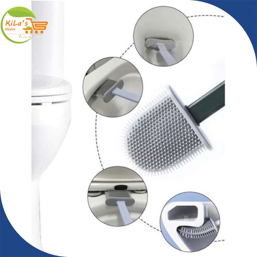 Cọ bồn cầu  𝐅𝐑𝐄𝐄𝐒𝐇𝐈𝐏  Cọ vệ sinh nhà tắm bồn cầu toilet siêu sạch chất liệu silicon