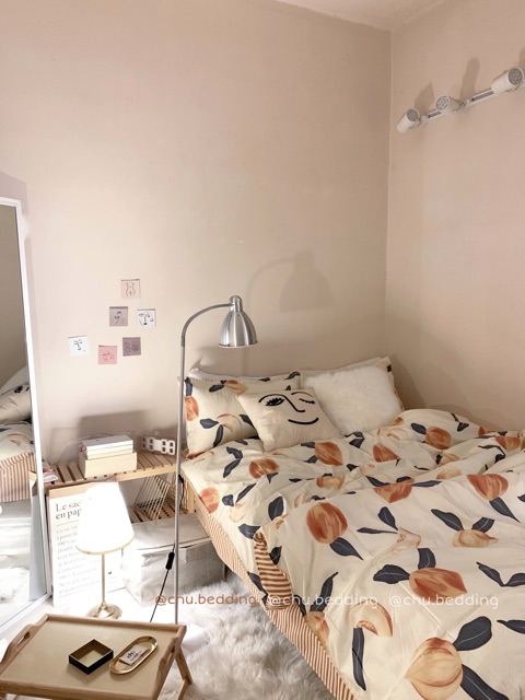 Bộ chăn ga gối poly cotton: quả đào 🍑 | BigBuy360 - bigbuy360.vn