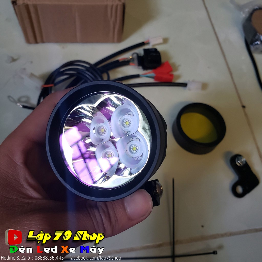 Đèn L4x Plus 40W Chính Hãng kèm Mạch Passing Satria và Raider Fi