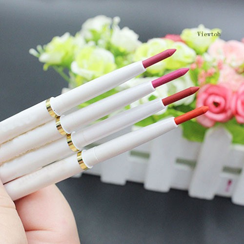 Chì kẻ viền môi dạng xoay tự động lâu trôi chống thấm nước màu sắc tự nhiên