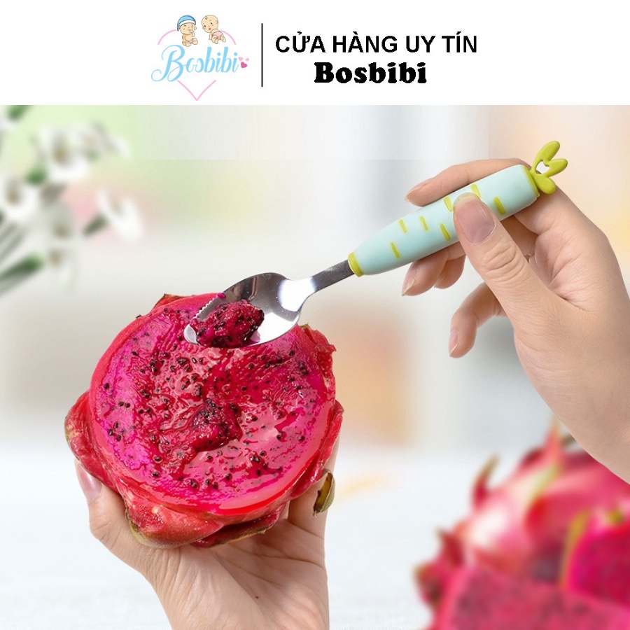 Thìa nạo/vét trái cây cho bé chất liệu inox không gỉ