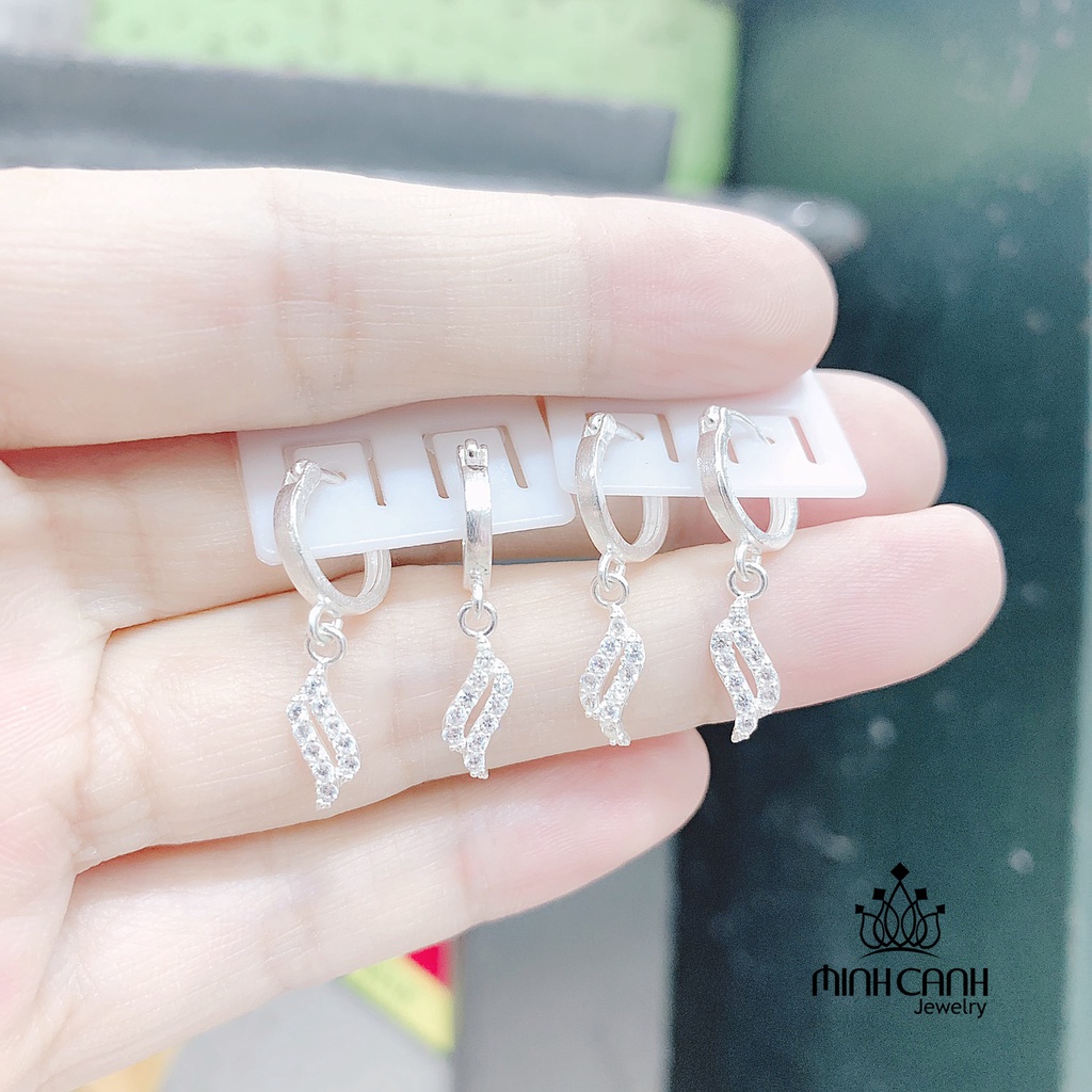 Bông Tai Bạc Trẻ Em Dạng Sóng Minh Canh Jewelry