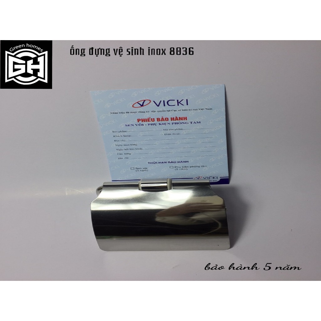 Hộp đựng khăn, giấy vệ sinh inox304 Vicki 803-hàng chính hãng- bảo hành 5 năm
