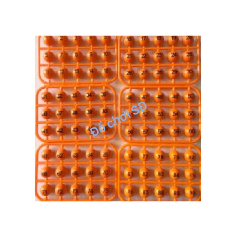 Bộ Đồ Chơi Cờ Lô Tô Bingo Lotto quay 90 số -24 lá - cờ giải trí chơi vui